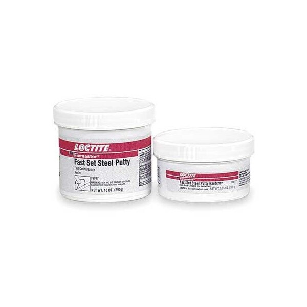 Loctite Fixmaster Fast Set Steel Putty 'Steel Reinforced Two-Part Epoxy', 1-lb. Kit, Resin and Hardener LOC39917 - main
